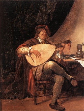 Autorretrato con laud de Jan Steen (Museo Thyssen Bornemisza, Madrid)