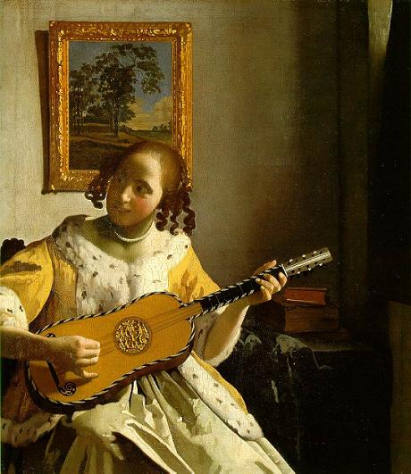 The guitar player de Johannes Verneer (1672)