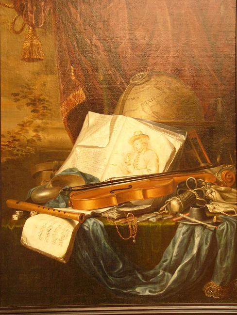 Still life with Musical Instruments  de Pieter de Ring